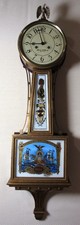Aaron Willard Boston Banjo Wall Clock 8-Day, Time/Strike, Key-wind