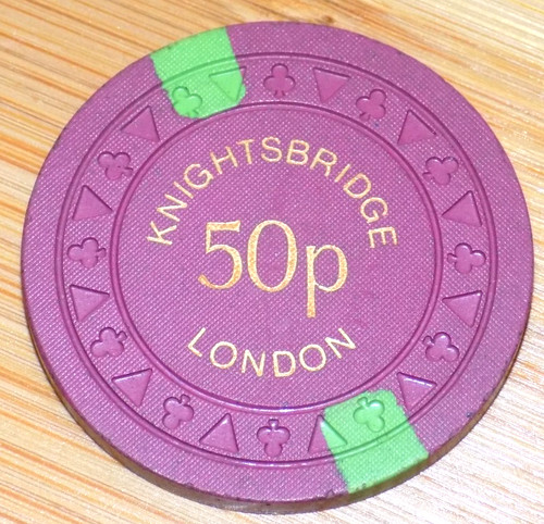 Knightsbridge 50p casino - knightsbridge, chip