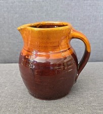 Vintage Pottery Mini Pot Pitcher Clay Milk Jug Cream Jug Vase with Handle