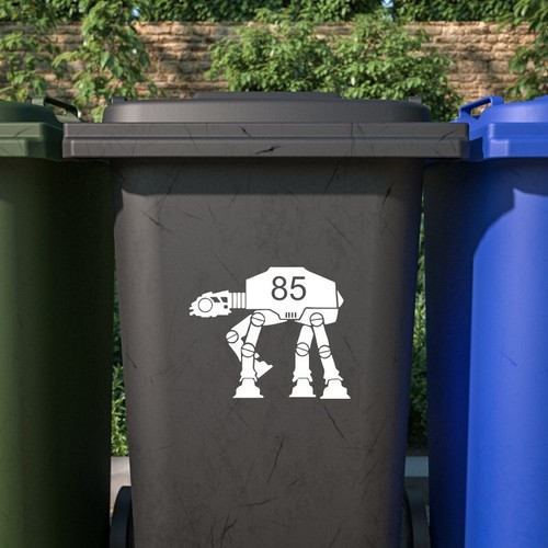 Custom wheelie bin stickers - wheelie,