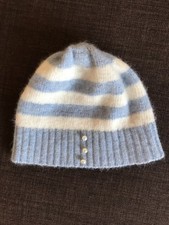 Monsoon girls blue angora + wool hat size 1-1.5 years ?