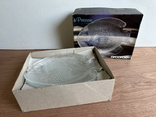 Vintage arcoroc poisson - x,