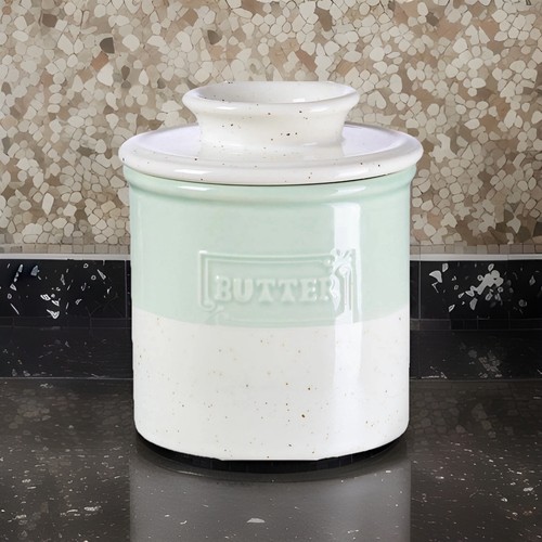 French retro ceramic butter - french,