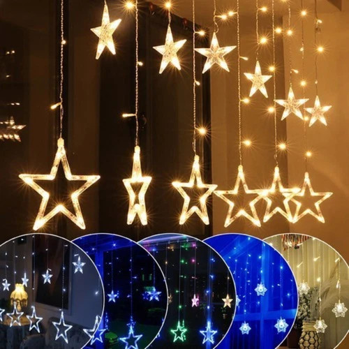 Xmas snowflake star window - xmas,