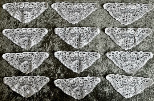 Vintage white stretch lace - stretch,