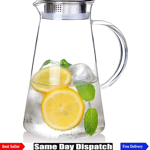 Liter glass pitcher with - 1.8,
