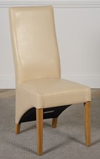 Lola ivory leather dining - lola,