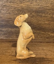 Vintage Wade England Dachshund Begging Figurine Very Rare 1930s 3” Marked