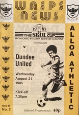 Alloa Athletic V Dundee United