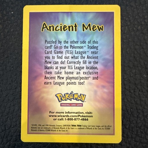 Ancient mew details insert - nm,