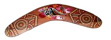 Hand carved boomerang inch - hand,