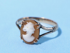 9ct Gold Carved Shell Cameo