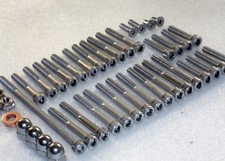 Honda TLR200 XL185 XR200 Engine, Cylinder Stainless Allen Bolts & Dome Nuts Kit 