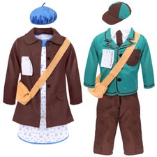 CHILDS 1940'S VE DAY COSTUME BOYS & GIRLS HISTORIC SCHOOL CURRICULUM FANCY DRESS
