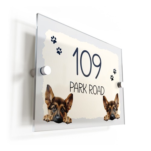 German shepherd dog acrylic - shepherd,