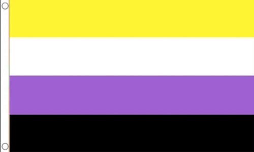 Non binary flag - non, 5'
