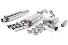 For VW Golf MK2 GTI 8v Milltek Sport Front Pipe Back Exhaust with Polished OE...