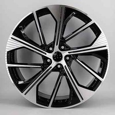 20" x 4 sq5 black pol alloy
