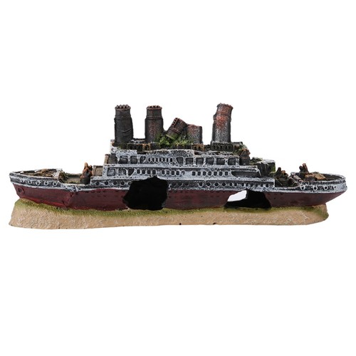 Resin shipwreck decorations - resin,