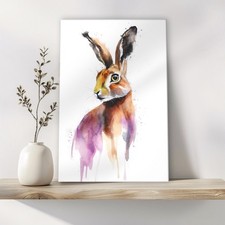 Hare Canvas Wall Art Print