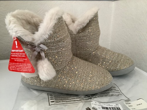 Pom knitted - beige, sequin