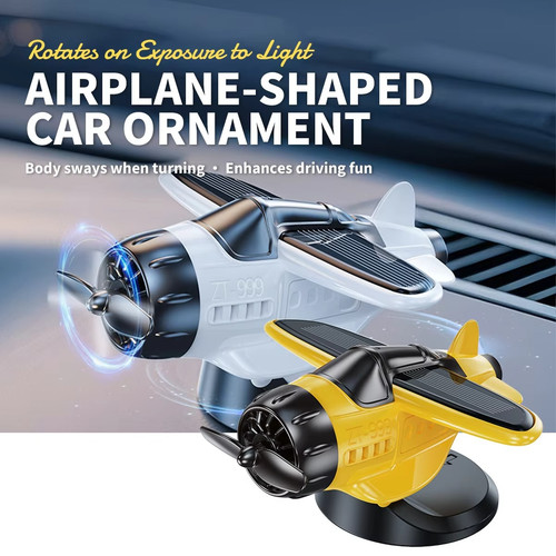 Solar airplane car - solar, ornament