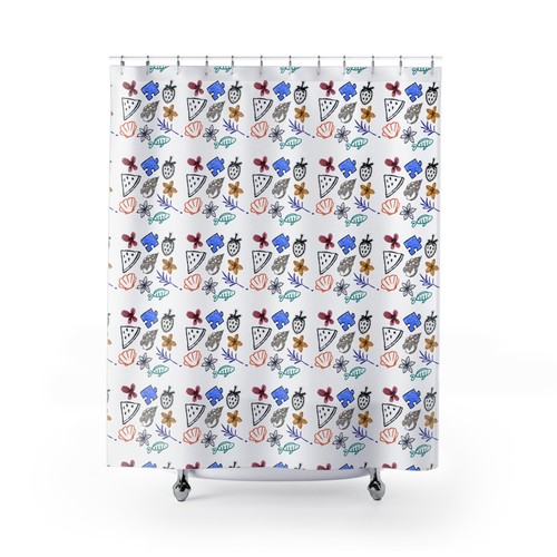 Shower curtains retro - shower,