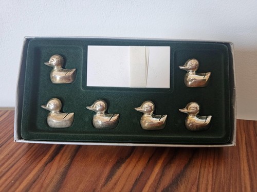 Vintage silver plated duck - silver,