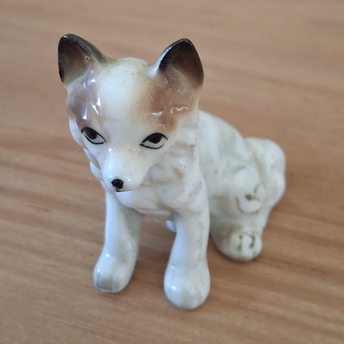 Dog ceramic pottery ornament - dog,