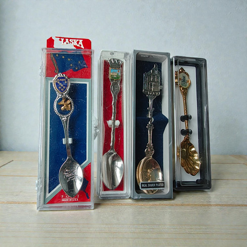 Vintage souvenir spoons job - spoons,