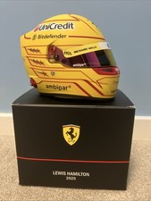 Lewis Hamilton Ferrari 2025 1/2 Helmet Bell Mini helmet F1 *First Edition*.