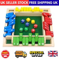 Wooden Dice Board Game Shut