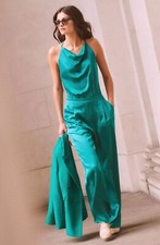 REISS MALIA COWL NECK JUMPSUIT