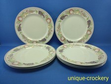 7 x  Boots Orchard  26 Cm Dinner Plates