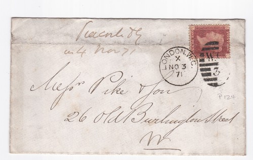 1871 penny red - qv,