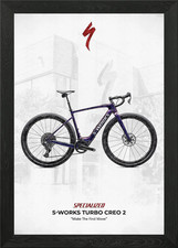 Specialized S-Works Turbo Creo 2 Bi Framed Wall Art Poster Canvas Print Picture