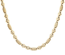 9ct Gold on Silver 18" Stars &