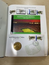Australian stamps, coin covers