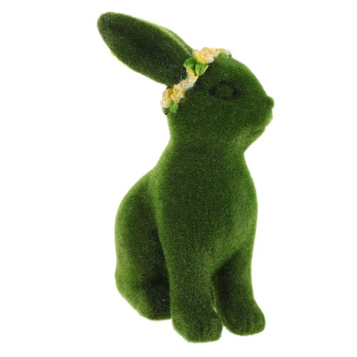 Flocking bunny figurines - flocking,