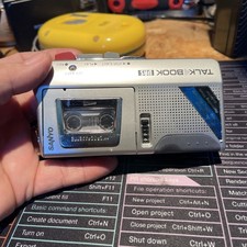 Vintage Sanyo Talk Book VAS TRC-590M Voice Recorder Free Postage