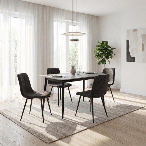 Grey sintered stone dining - grey,