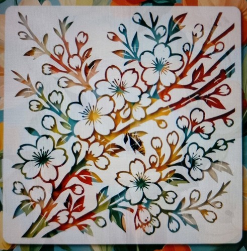 Large cherry blossom - -,