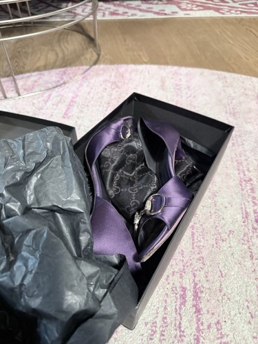 Gucci horsebit satin peep - gucci,