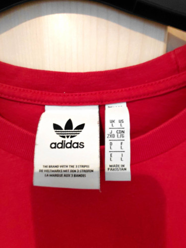 Adidas men red logo shirt - adidas,