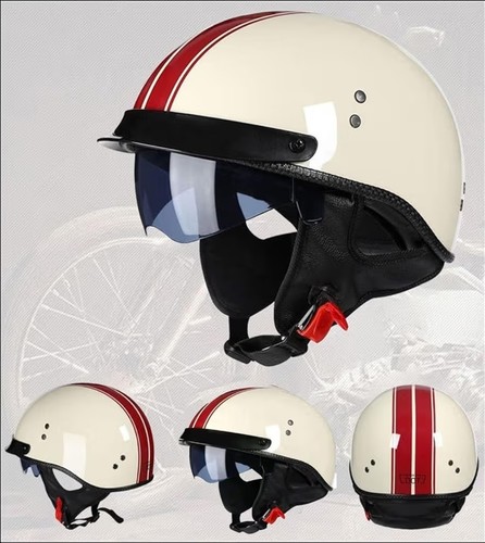 Motorcycle half helmet - half,