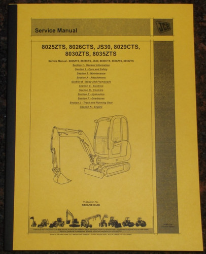 Jcb 8025zts 8026cts js30 - 8026cts,