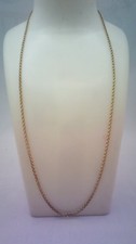 Hallmarked 9ct Gold 20.25" Small Linked Belcher Chain.