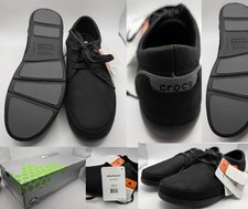 Crocs Mens Shoes Ellicott Black/Black Lace Up 11499-060-640 UK 9.5     BRAND NEW
