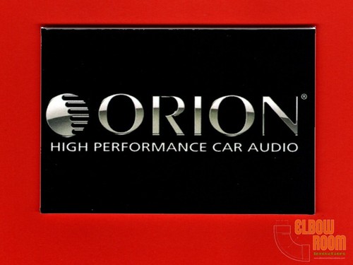 Orion car audio logo 2x3"