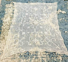 Antique 20s Net Lace Bedspread